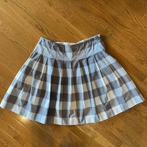 Liz Claiborne Buffalo Checked Pleated Skirt